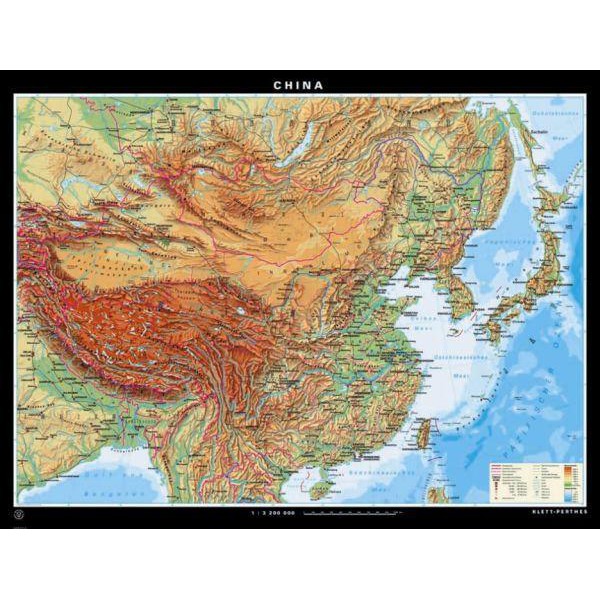 Klett-Perthes Verlag Map China physical