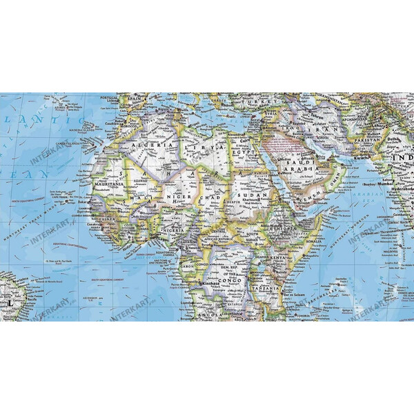 National Geographic World map (279 x 193 cm)