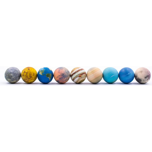 AstroReality Raised relief globe Solar System Mini Set 9 x 3 cm