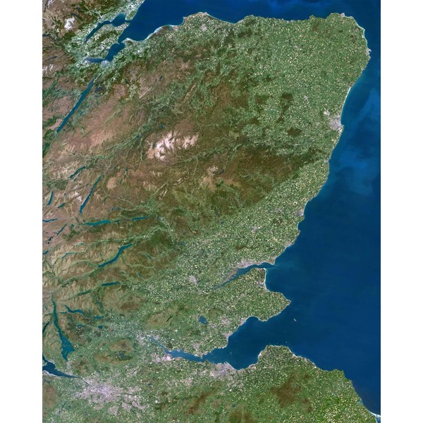 Planet Observer Regional map region Grampian Mountains