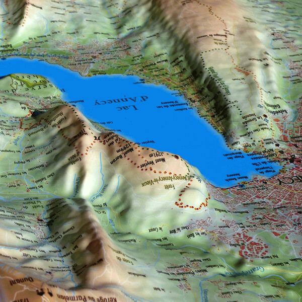 3Dmap Regional map Le Lac d'Annecy