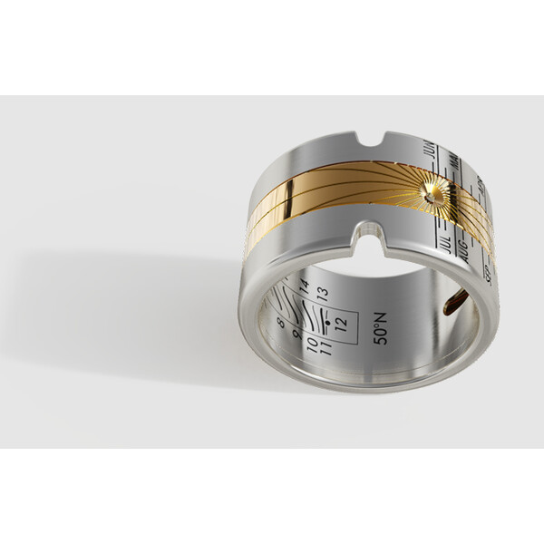 Helios Sundial Solar Ring I Gold