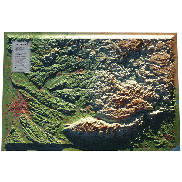 3Dmap Regional map Le Tarn (61 cm x 41 cm)