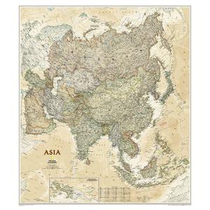 National Geographic Continental map Asia (96 x 86 cm)