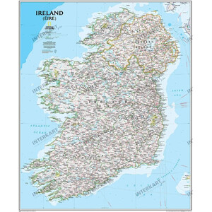 National Geographic Map Ireland (76 x 91 cm)