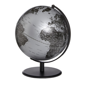 TROIKA Globe Pluto Matt Silver 25cm