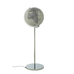 TROIKA Floor globe Sojus Silver 43cm