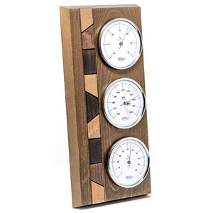 Fischer Real wood weather station rustic oak