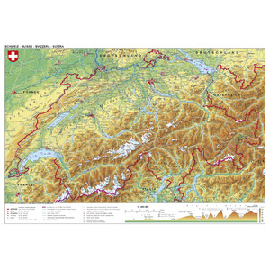 Stiefel Map Schweiz physisch (98 x 68 cm)