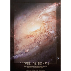 AstroMedia Poster Spiral galaxy Messier 106