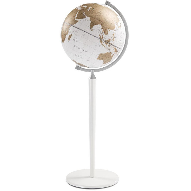 Zoffoli living Floor globe Vasco da Gama All White 40cm