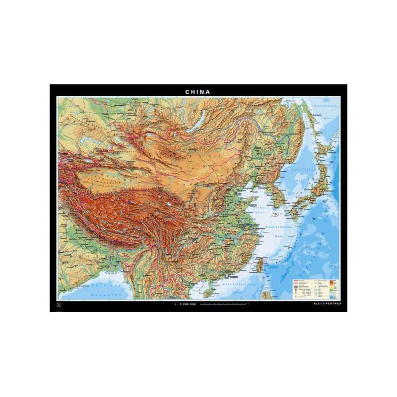 Klett-Perthes Verlag Map China physical