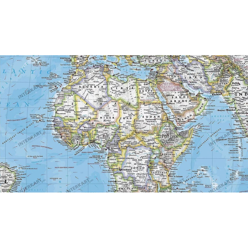 National Geographic World map (279 x 193 cm)