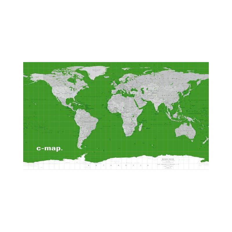 Columbus C-map map of the world '' green ''