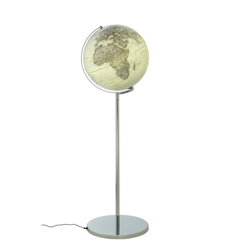 TROIKA Floor globe Sojus Silver 43cm