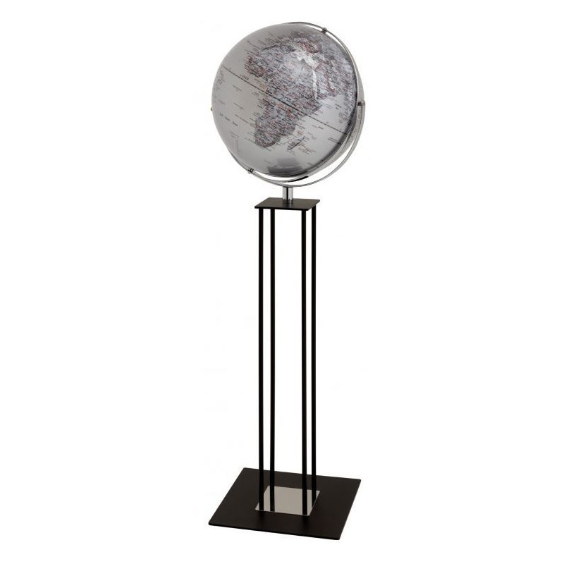 TROIKA Floor globe Worldtrophy Silver 43cm