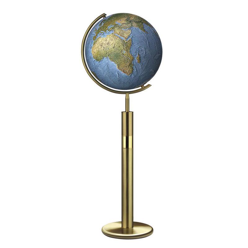 Columbus Floor globe Duorama Brass 40cm (French)