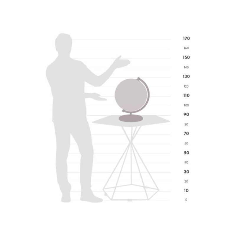 Zoffoli living Globe James Cook (apricot) 33cm
