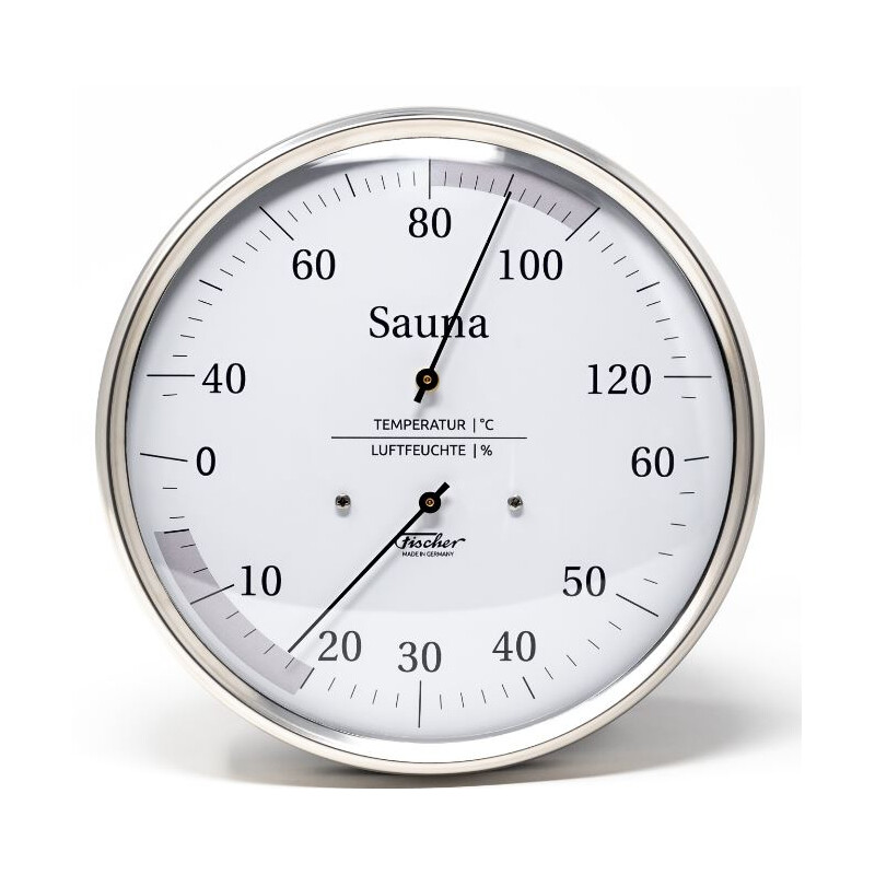 Fischer Weather station Sauna thermohygrometer 130 mm