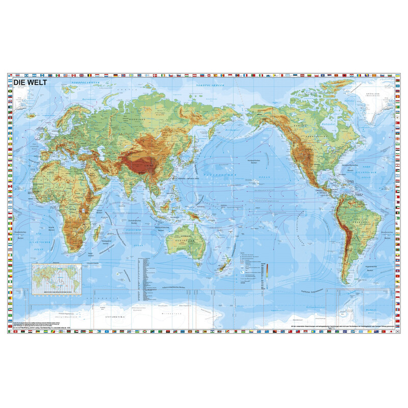 Stiefel World, Pacific centreed with flag border (98x68)