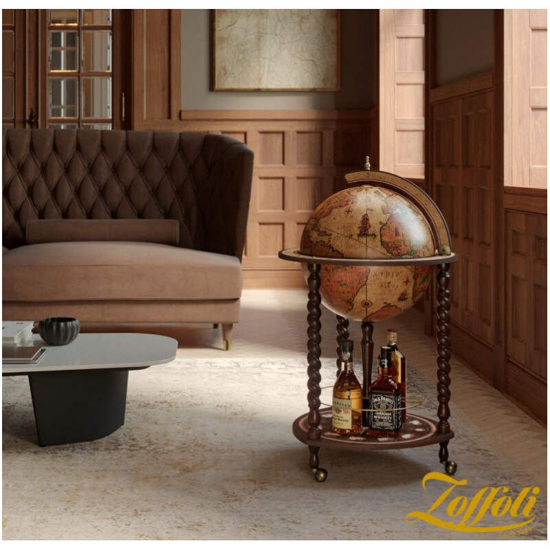 Zoffoli living Globe Bar Explora Honey Brown 40cm