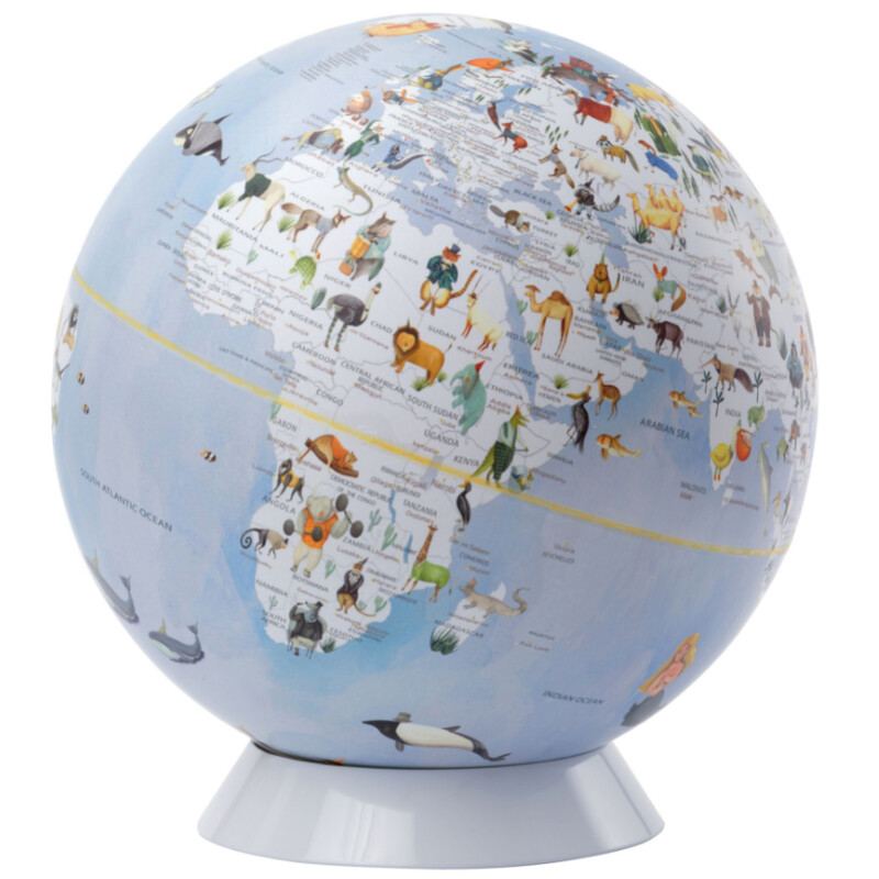 TROIKA Globe Wildlife World Blue 25cm