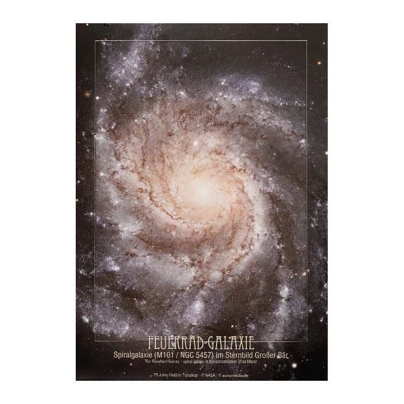 AstroMedia Poster The fire wheel galaxy