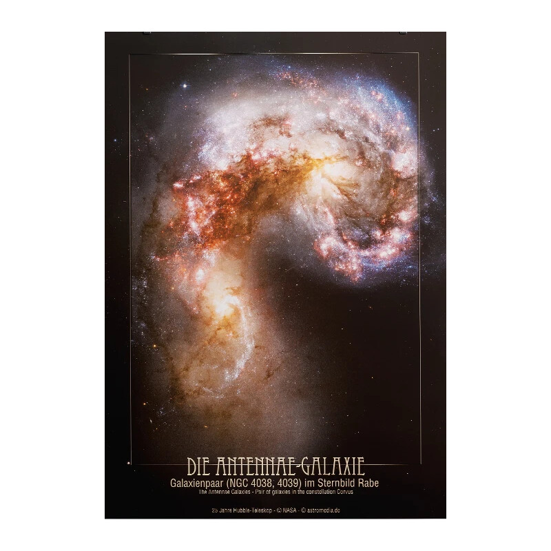 AstroMedia Poster The Antennae Galaxies