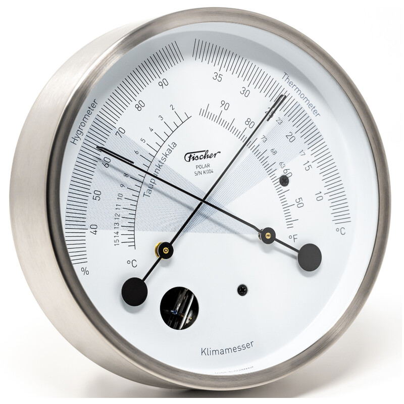 Indoor Analog Hygrometer Thermometer - High Quality Stainless