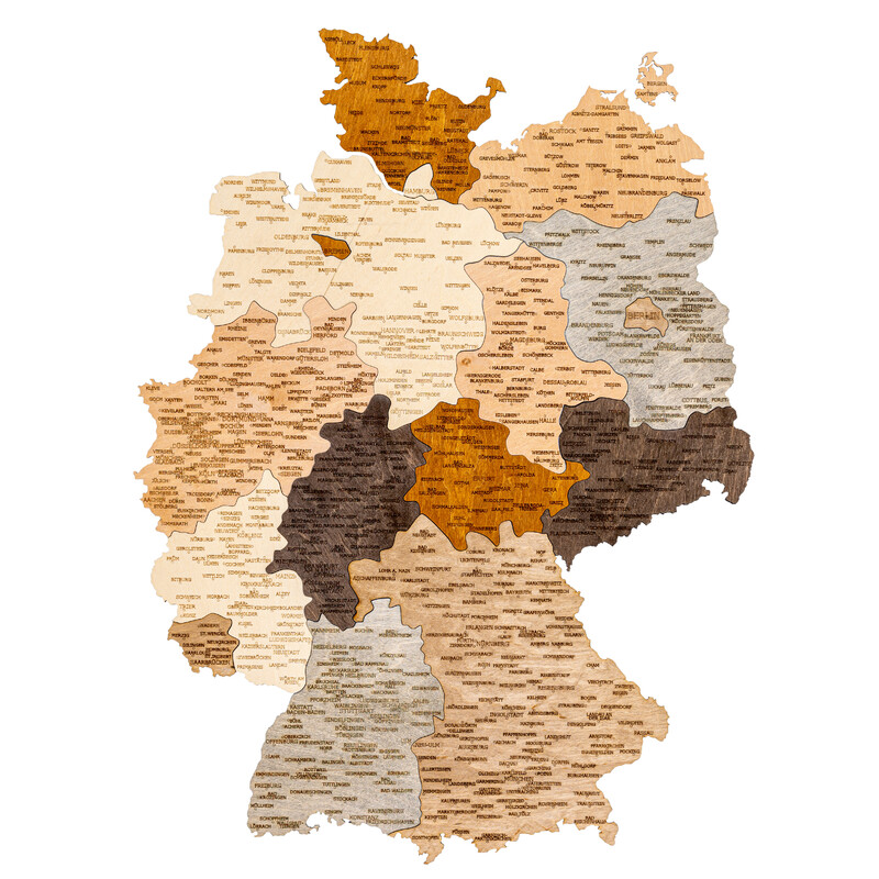 Abraham Wood Decor Map Germany wooden jigsaw puzzle (60 x 80 cm)