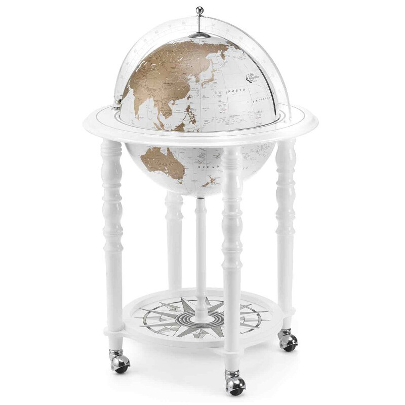 Zoffoli living Globe Bar Elegance White 40cm