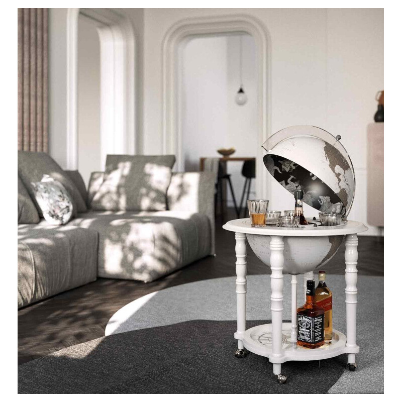 Zoffoli living Globe Bar Elegance White 40cm